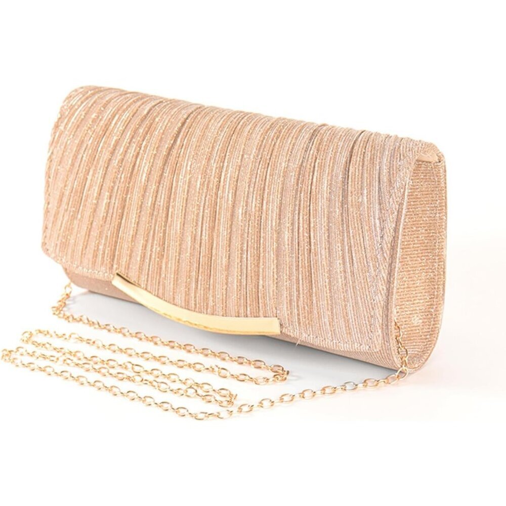 ⚡ Women's Evening Clutch Crossbody Wedding Prom Party Engagement Gold Handbag